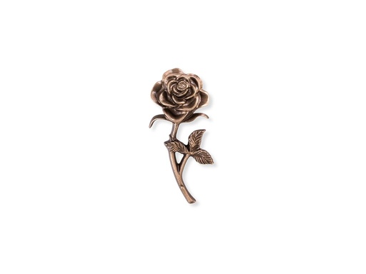 [ST-SK-20851] Bronze Rose für Grabmal, 13×6 cm