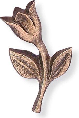 Bronze-Tulpe für Grabmal, 5×3 cm