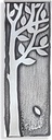 Edelstahl-Dekoration für Grabmal Strom, 17×6 cm