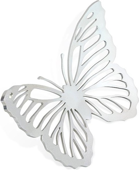 Schmetterling für Grabmal aus Edelstahl, 10×12 cm