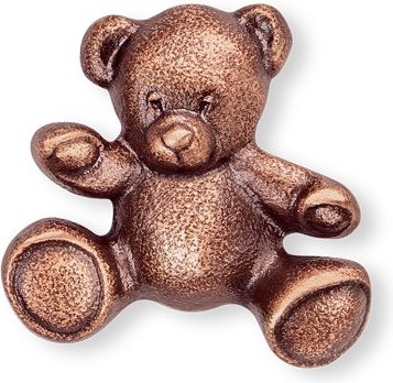 [ST-SK-20938] Bronze-Bärchen für Kindergrabmal, 4×4 cm