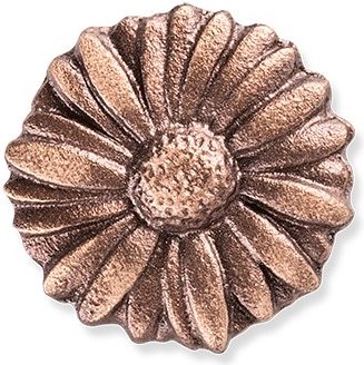 Bronze-Gänseblümchen für Kindergrabmal, 3 cm