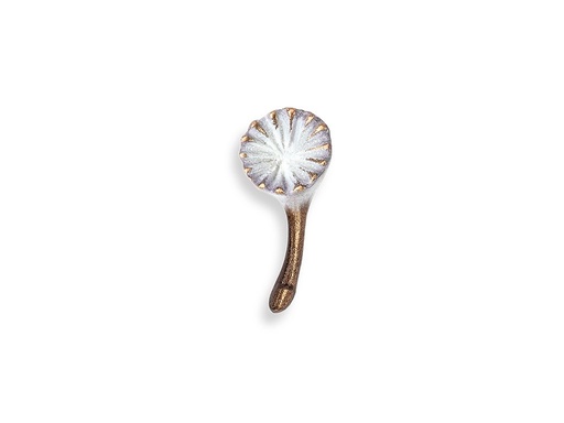 [ST-SK-20959] Bronze-Verzierung Pusteblume für Grabmal, 3,5×1,5 cm