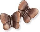 Bronze-Paar Schmetterlinge für Kindergrabmal, 4×6 cm