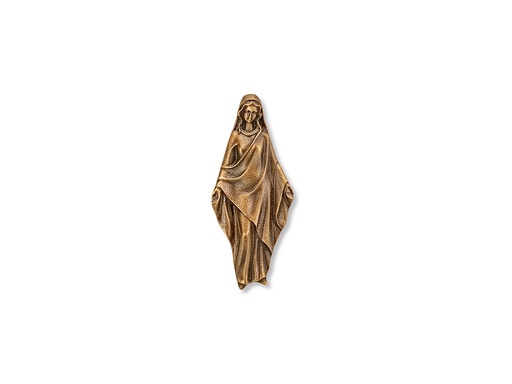 [ST-SK-20976] Relief Madona für Grabmal, Aluminium, 12,5×5,5 cm