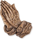 Bronze betende Hände für Grabmal, 5–17,5 cm