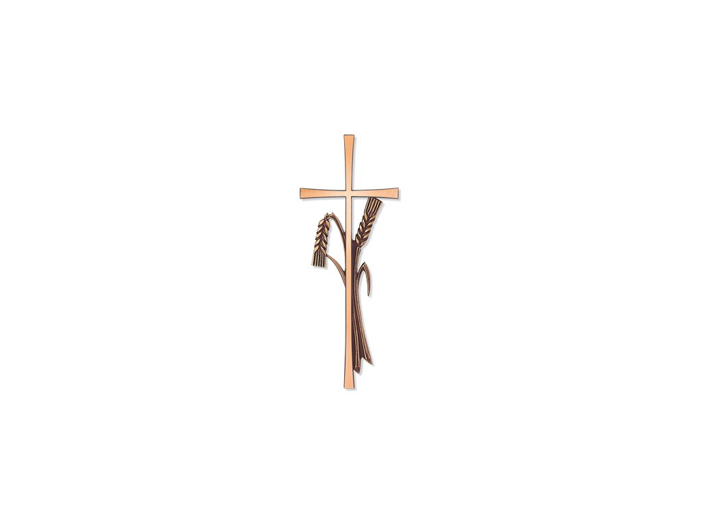 Grabkreuz mit klassischen Klammern, 40×15 cm
