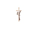 Grabkreuz mit klassischen Klammern, 40×15 cm