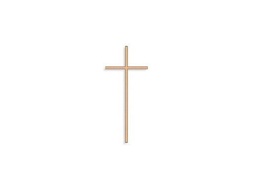 [ST-SK-26021] Grabkreuz mit Kristall, Bronze, 10–45 cm
