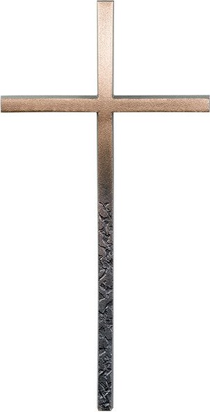 Grabkreuz Linea aus Bronze, 10–45 cm