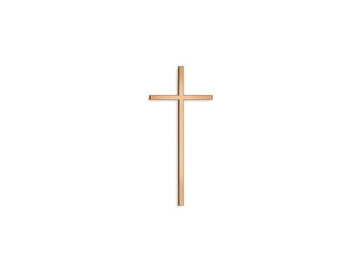 [ST-SK-26047] Grabkreuz mit Inschrift, Bronze und Edelstahl, 8–80 cm