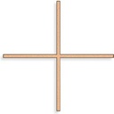 Gleicharmiges Kreuz für Grabmal, Bronze, 12–25 cm