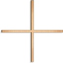 Gleicharmiges Kreuz für Grabmal, 8–30 cm, Bronze oder Edelstahl