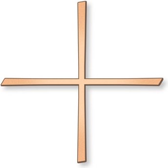 [ST-SK-28067] Gleicharmiges Kreuz für Grabmal, 12×12 cm