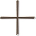 Gleicharmiges Kreuz mit dem Namen Salita, 12 cm
