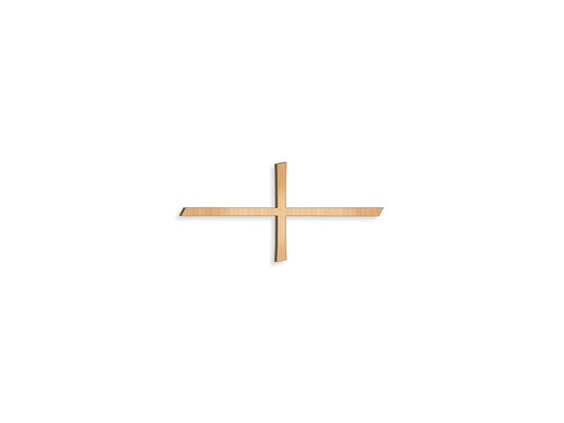 [ST-SK-29039] Bronze-breit Kreuz für Grabmal, 15×35 cm