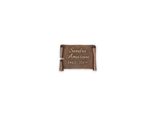 [ST-SK-31046] Bronze-Liste für Grabmal, 11×15 cm bis 40×31 cm