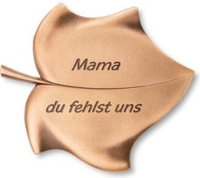 [ST-SK-31547] Grabplatte mit Motiv von Blättern und Gravur, 12×14 cm