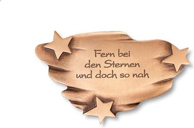 [ST-SK-31552] Grabplatte Sternenhimmel mit Gravur, 9,5×15,5 cm