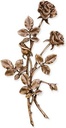 Bronze Rose für Grabmal, 35×17 cm