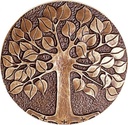Bronze Lebensbaum für Grabmal, Ø 21 cm