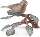 Bronze-Vogel auf Ast, 10×15×15 cm