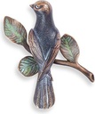 Bronze-Vogel auf einem Zweig, 10×8 cm