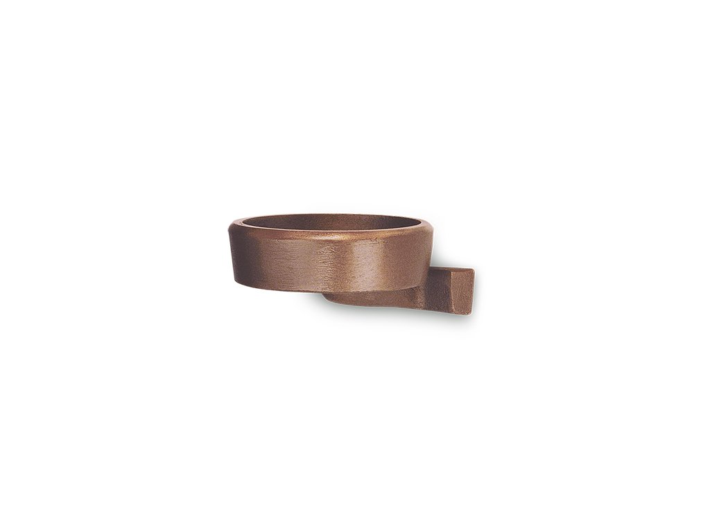 Bronze-Halterung für Kerze für Grabmal, 4×7×8 cm
