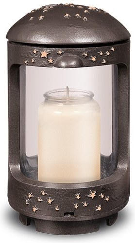 [ST-SK-40106] Grablicht aus Bronze und Aluminium, 20×11×12 cm