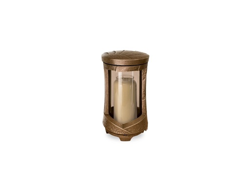 [ST-SK-40152] Bronze-Grablicht, Höhe 23 cm