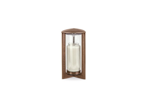 [ST-SK-40376] Bronze-Grablicht für Grabmal, 25×11×11 cm