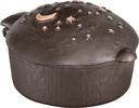Bronze geweihtes Wasser für Grabmal, 8×11×14 cm