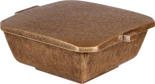 Bronze-Schale für Grabmal, 5×12×13 cm