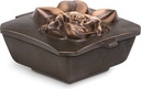 Bronze-Lampe für Grabmal, 7×12×14 cm