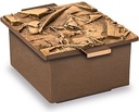 Bronze geweihtes Wasser für Grabmal, 6×10×13 cm