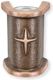 Wandvase für Grabmal, Bronze, 10×7×5 cm