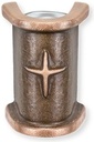 Wandvase für Grabmal, Bronze, 10×7×5 cm