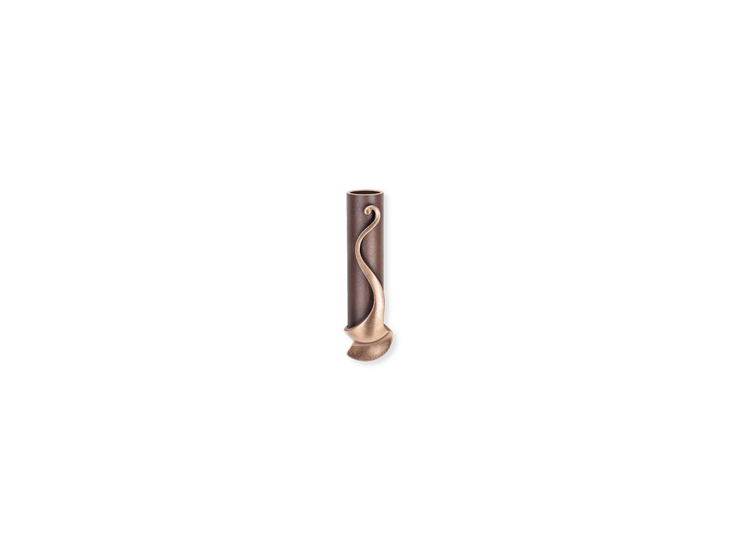 Wandvase für Grabmal, Bronze, Höhe 16 cm