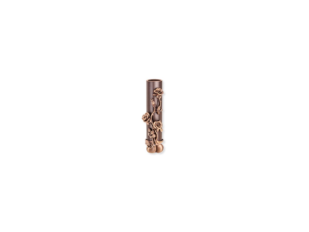 Wandvase für Grabmal, Bronze, Höhe 16 cm