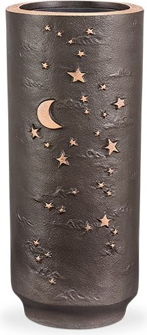 Bronze-Vase für Grabmal, Höhe 19 cm