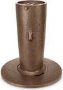 Eingelassene Vase für Grabmal, Bronze, Höhe 21–24 cm