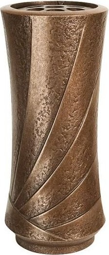 Bronze-Vase für Grabmal, Höhe 25 cm