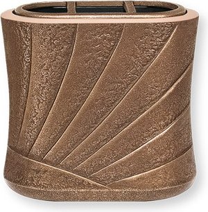 Wandvase für Grabmal, Bronze, 17×18×11 cm