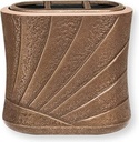 Wandvase für Grabmal, Bronze, 17×18×11 cm