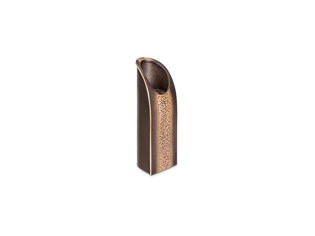 Bronze-Vase für Grabmal, 30×10 cm