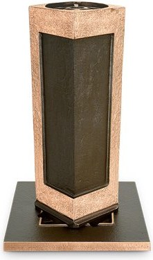 [ST-SK-53145] Bronze-eingelassene Grabvase, 28×9,5×9,5 cm