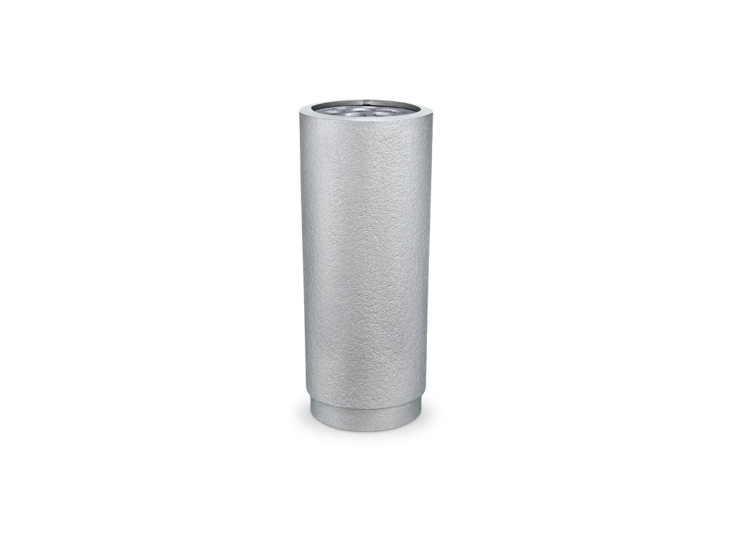 Aluminium-Grabvase für Grabmal, Höhe 25 cm, Ø 11 cm