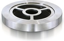 Edelstahl-Ring für Grabvase für Grabmal, Ø 12 cm