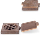 Bronze-Blumentopf-Ring für Grabmal, 11×13 cm