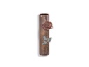 Wandvase mit Rose für Grabmal, Höhe 13 cm